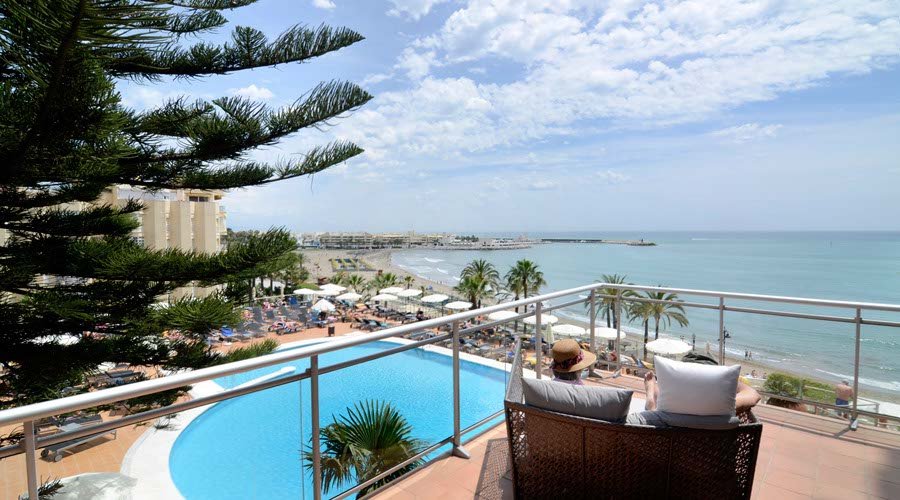 Terrace view riviera hotel benalmadena costa